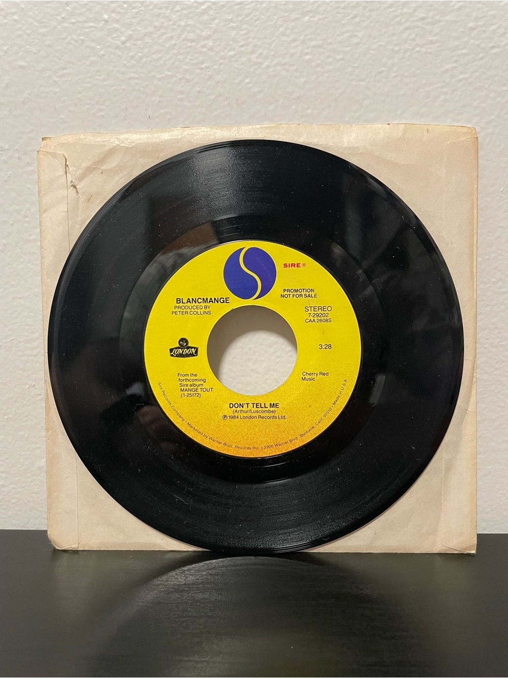 Blancmange Don’t Tell Me 45 RPM Vinyl Record Promo 7” NEW Sire Single 1984